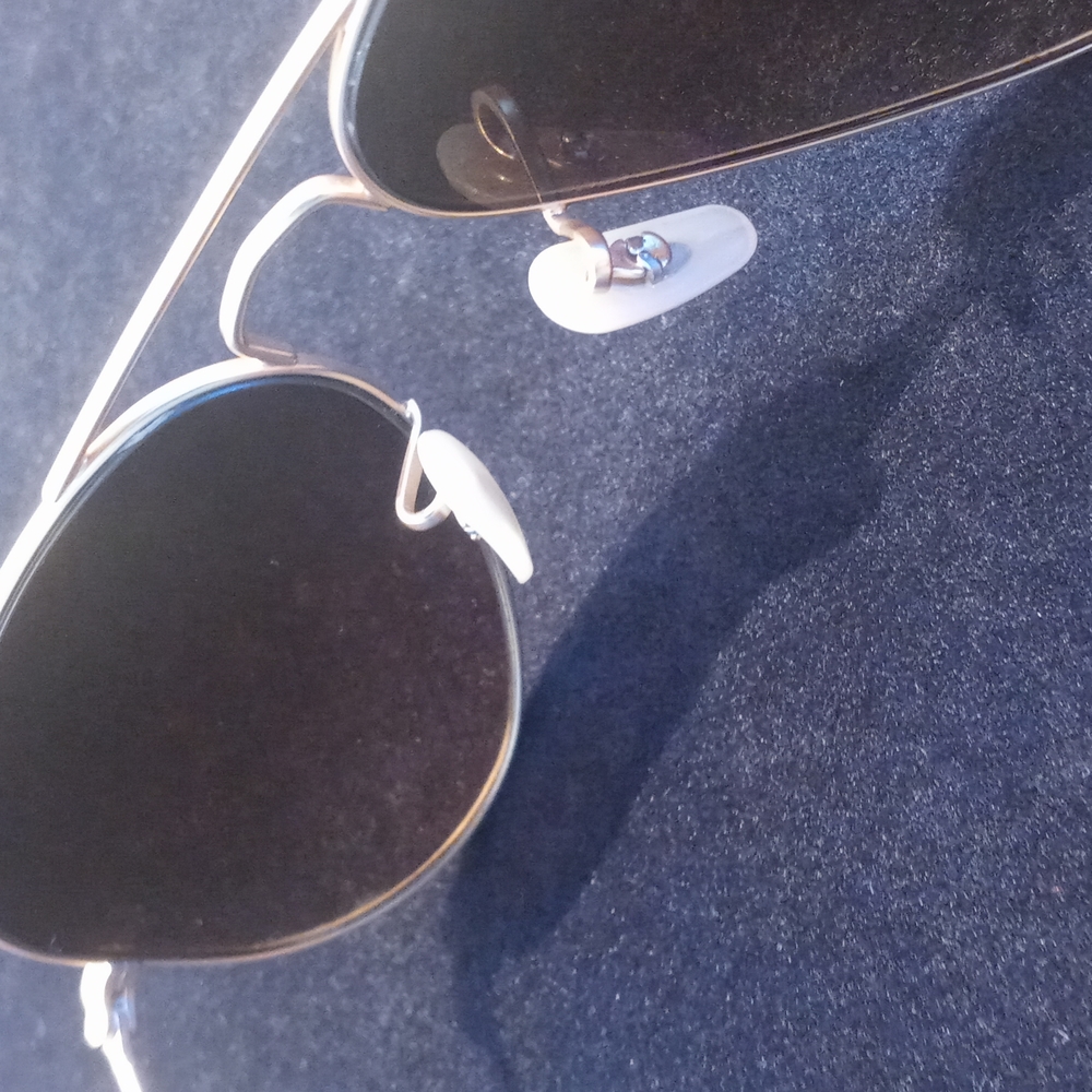 Ray-Ban Gold / Smoked Amber Brown Aviator Sunglasses - Picture 8 of 10